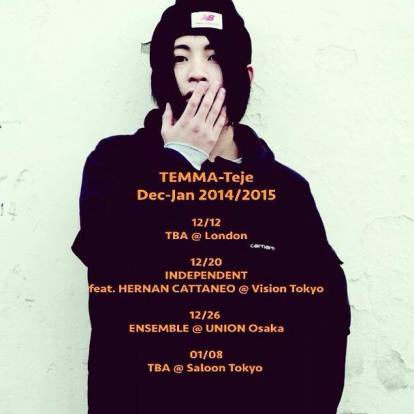 Tour schedule of TEMMA-Teje